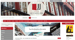 Desktop Screenshot of librairielefailler.fr